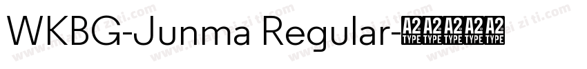 WKBG-Junma Regular字体转换